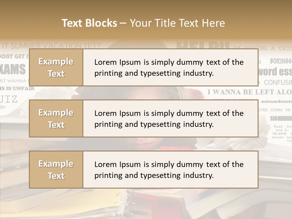 Pupil Learn Tired PowerPoint Template