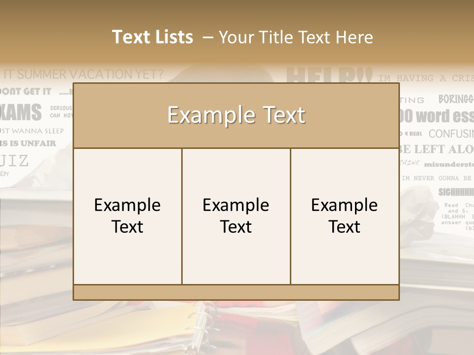 Pupil Learn Tired PowerPoint Template