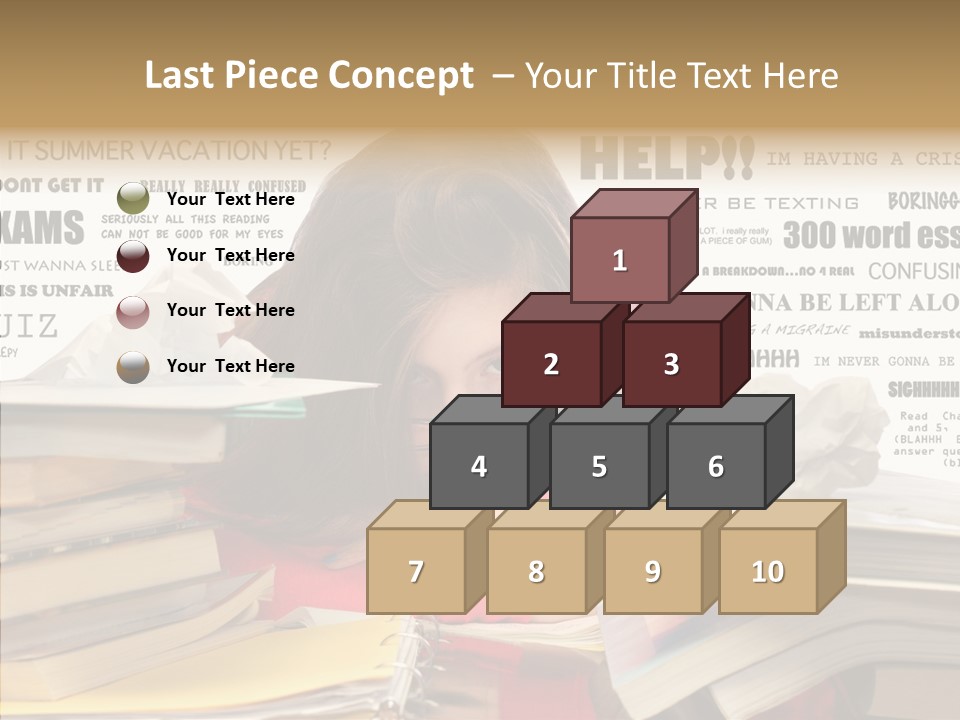 Pupil Learn Tired PowerPoint Template