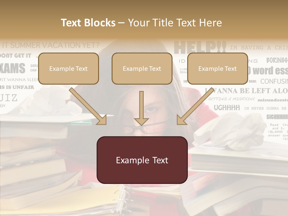 Pupil Learn Tired PowerPoint Template