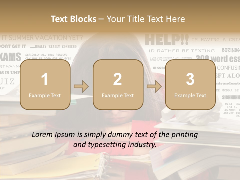 Pupil Learn Tired PowerPoint Template