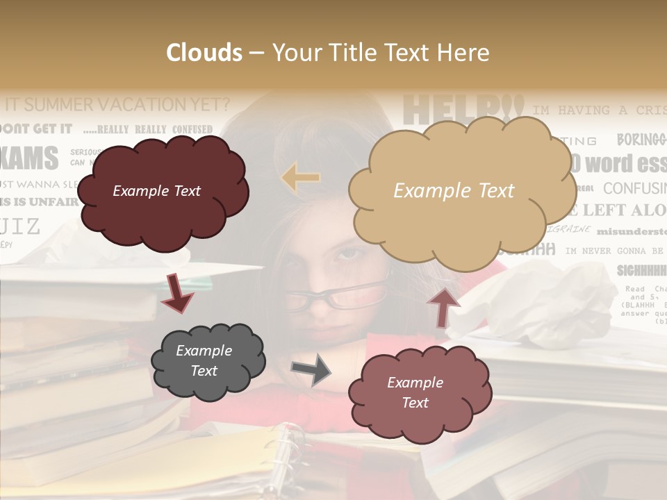 Pupil Learn Tired PowerPoint Template
