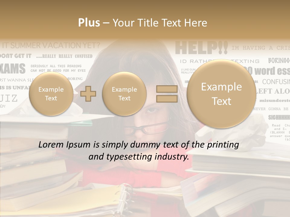 Pupil Learn Tired PowerPoint Template