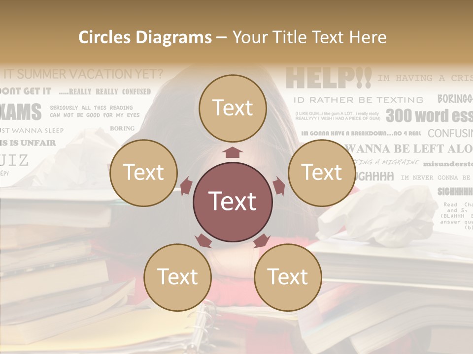 Pupil Learn Tired PowerPoint Template