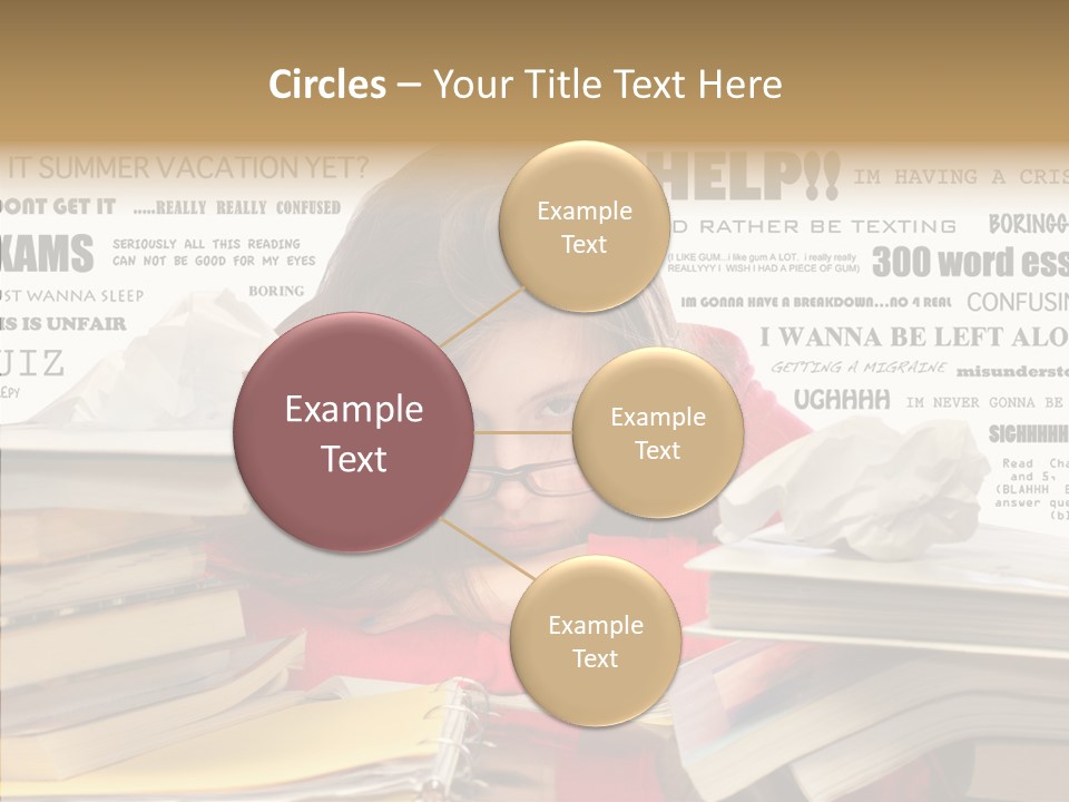 Pupil Learn Tired PowerPoint Template