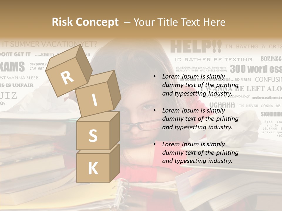 Pupil Learn Tired PowerPoint Template