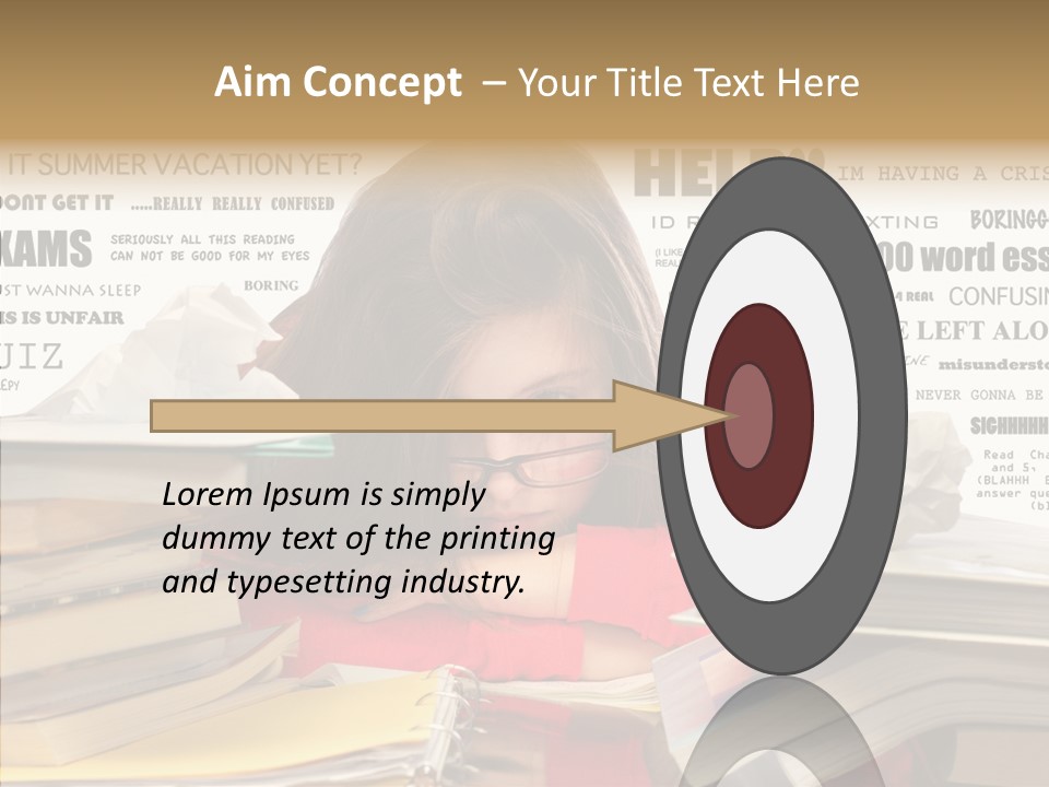 Pupil Learn Tired PowerPoint Template