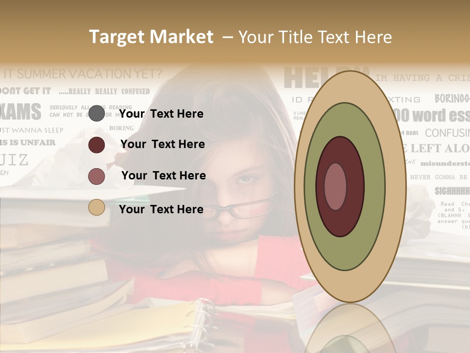 Pupil Learn Tired PowerPoint Template