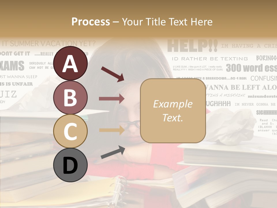 Pupil Learn Tired PowerPoint Template