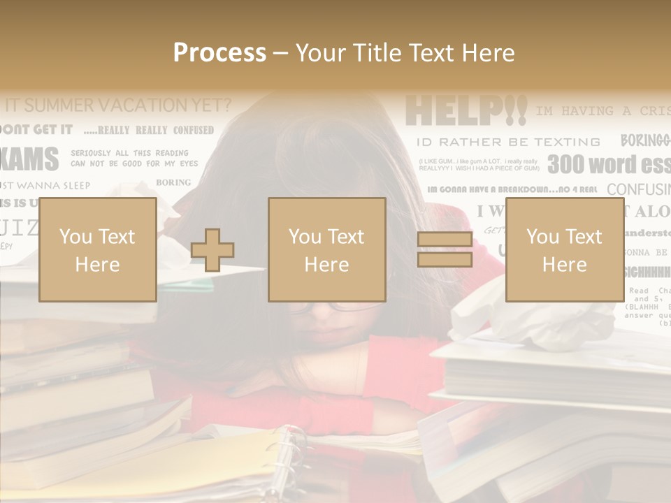 Pupil Learn Tired PowerPoint Template