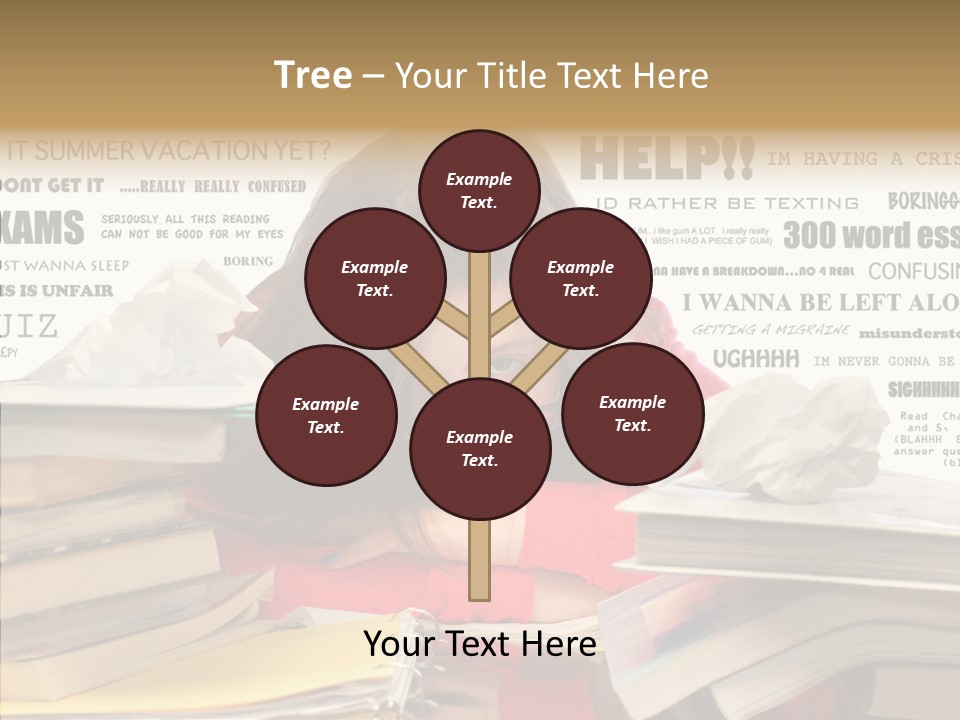 Pupil Learn Tired PowerPoint Template