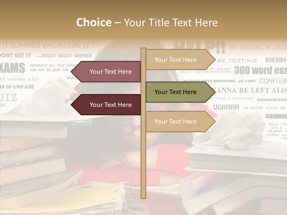 Pupil Learn Tired PowerPoint Template