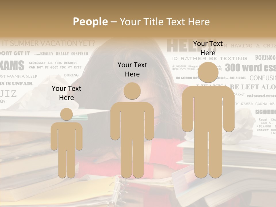 Pupil Learn Tired PowerPoint Template