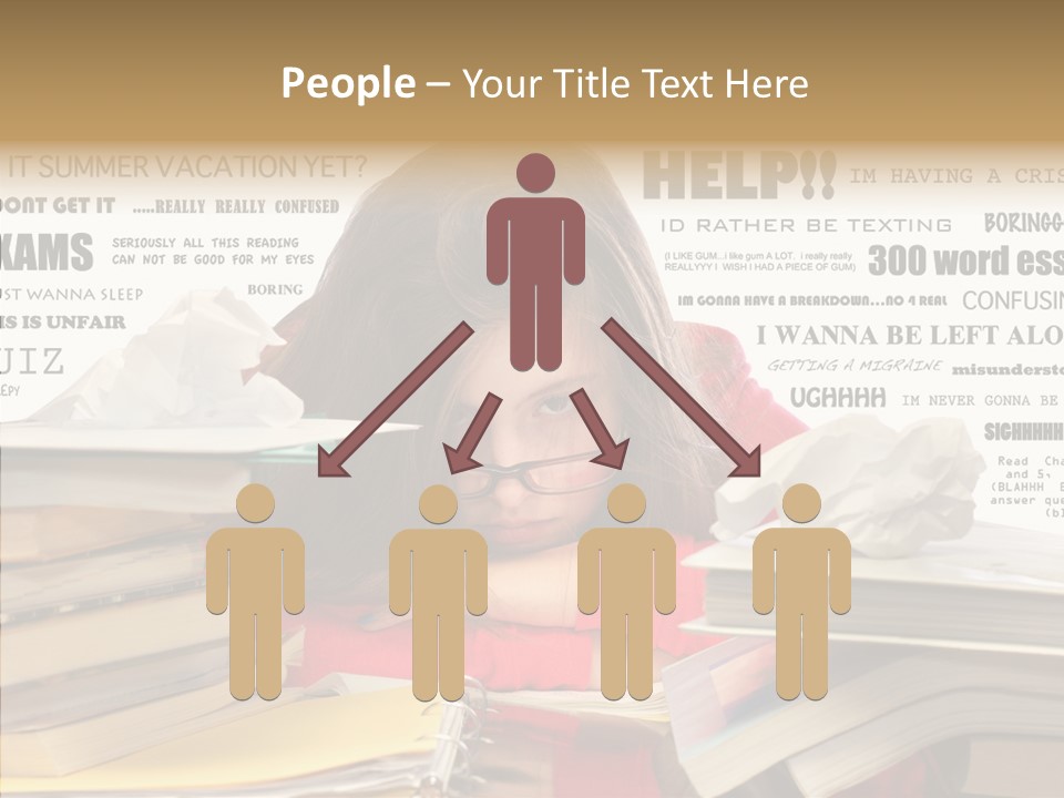 Pupil Learn Tired PowerPoint Template