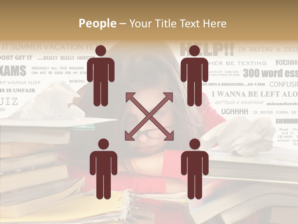 Pupil Learn Tired PowerPoint Template