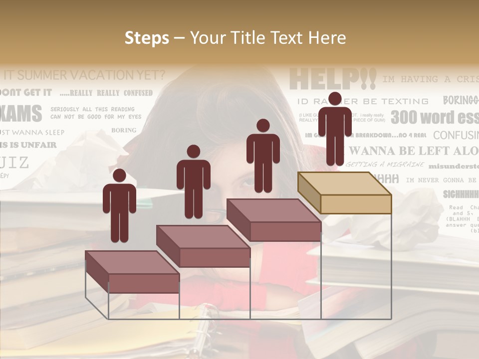 Pupil Learn Tired PowerPoint Template