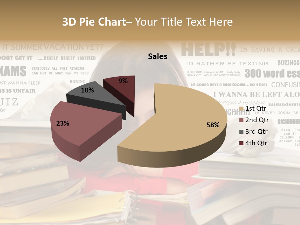 Pupil Learn Tired PowerPoint Template