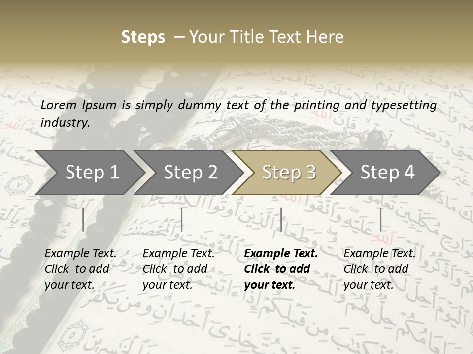 Arabic Light Ramadan PowerPoint Template