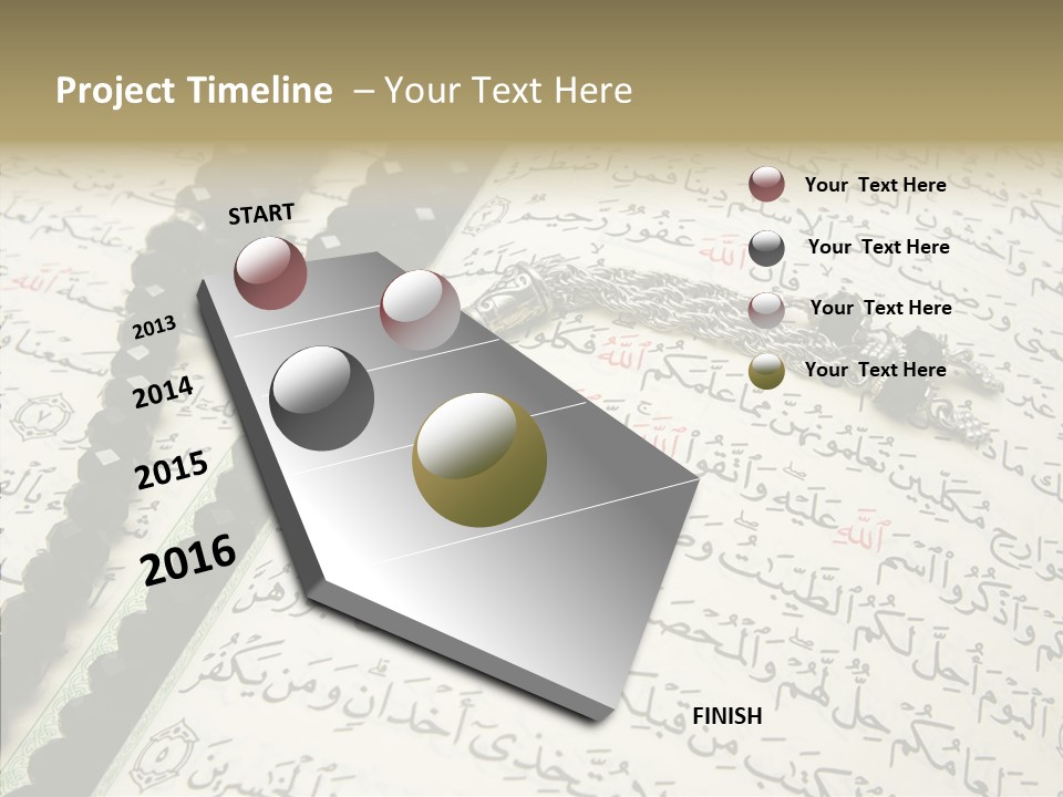 Arabic Light Ramadan PowerPoint Template