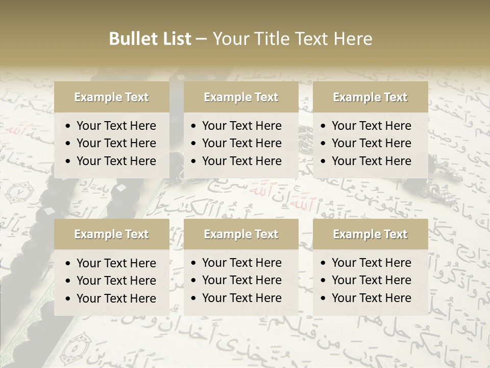 Arabic Light Ramadan PowerPoint Template