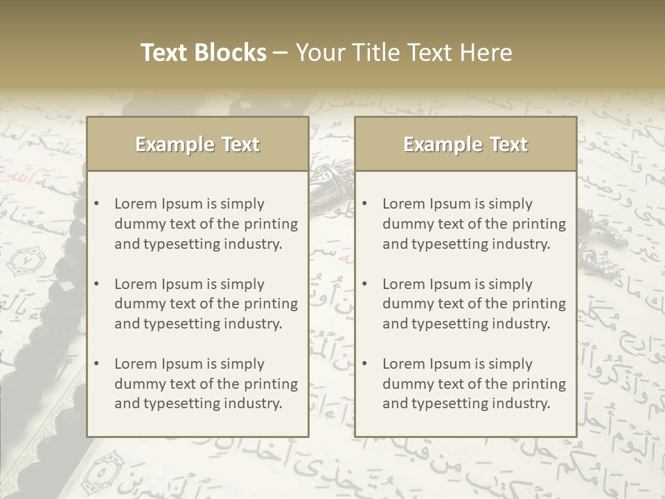 Arabic Light Ramadan PowerPoint Template