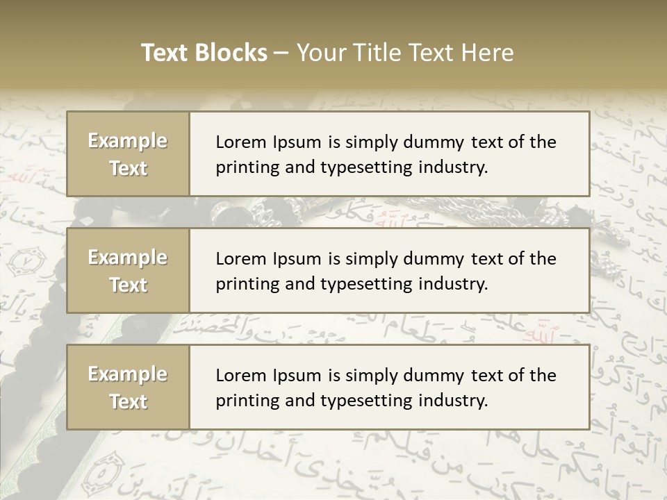 Arabic Light Ramadan PowerPoint Template