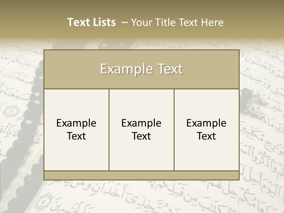 Arabic Light Ramadan PowerPoint Template