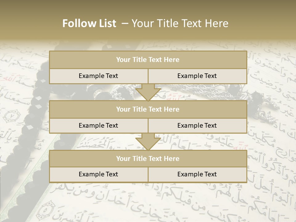 Arabic Light Ramadan PowerPoint Template