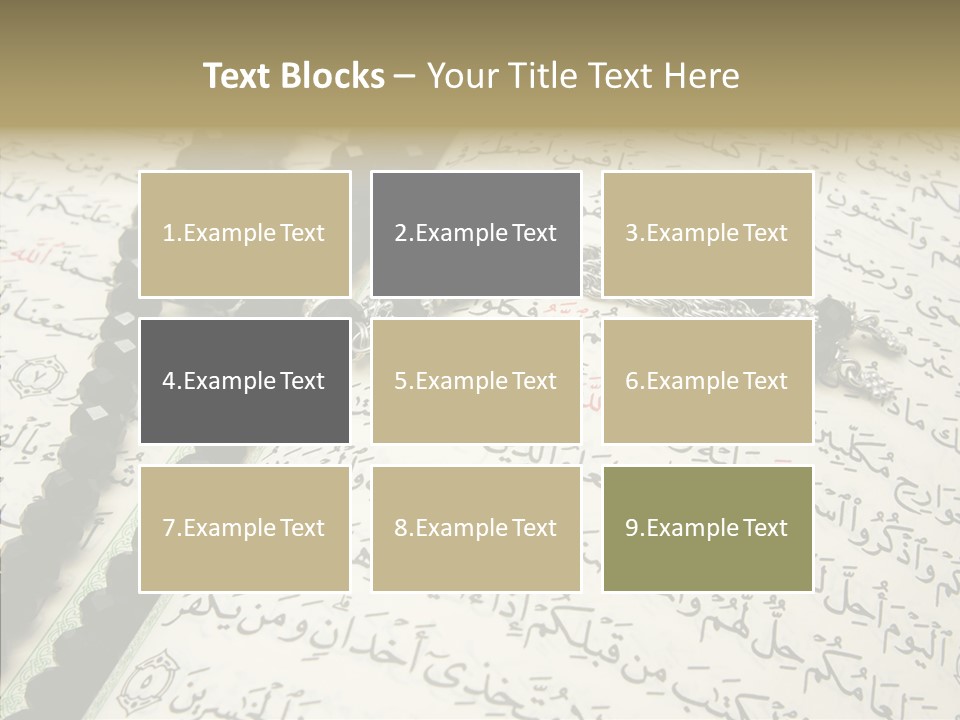 Arabic Light Ramadan PowerPoint Template