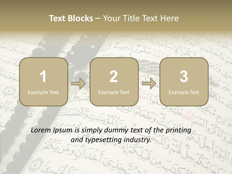 Arabic Light Ramadan PowerPoint Template