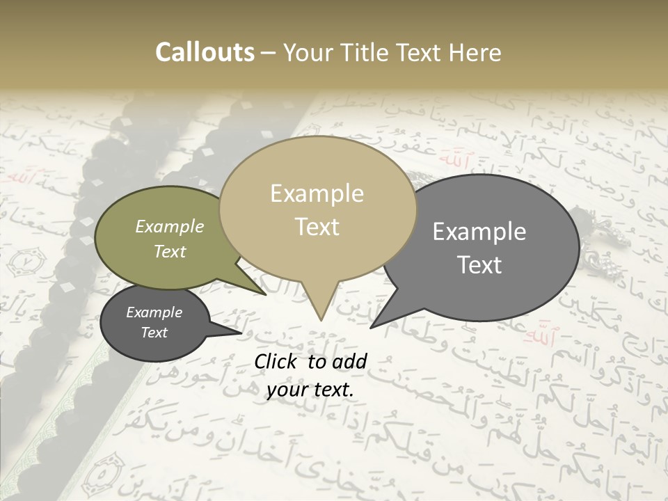 Arabic Light Ramadan PowerPoint Template