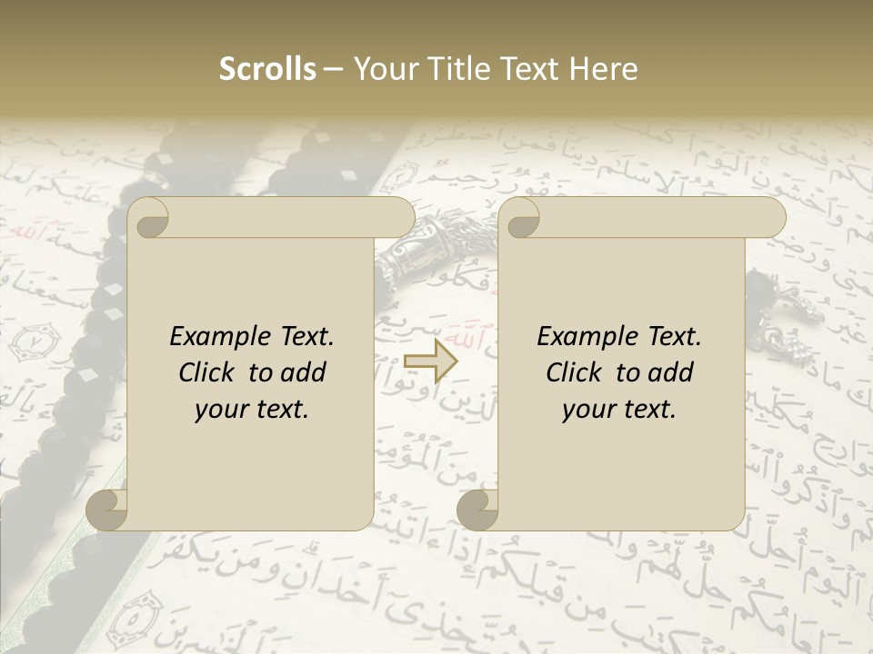 Arabic Light Ramadan PowerPoint Template