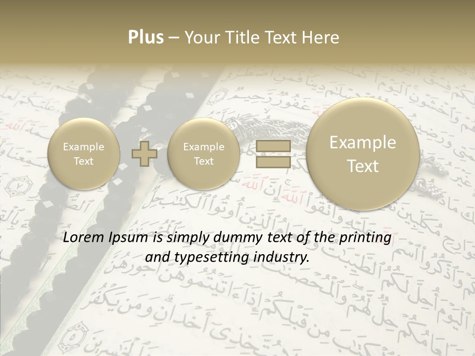Arabic Light Ramadan PowerPoint Template
