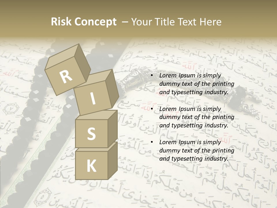 Arabic Light Ramadan PowerPoint Template