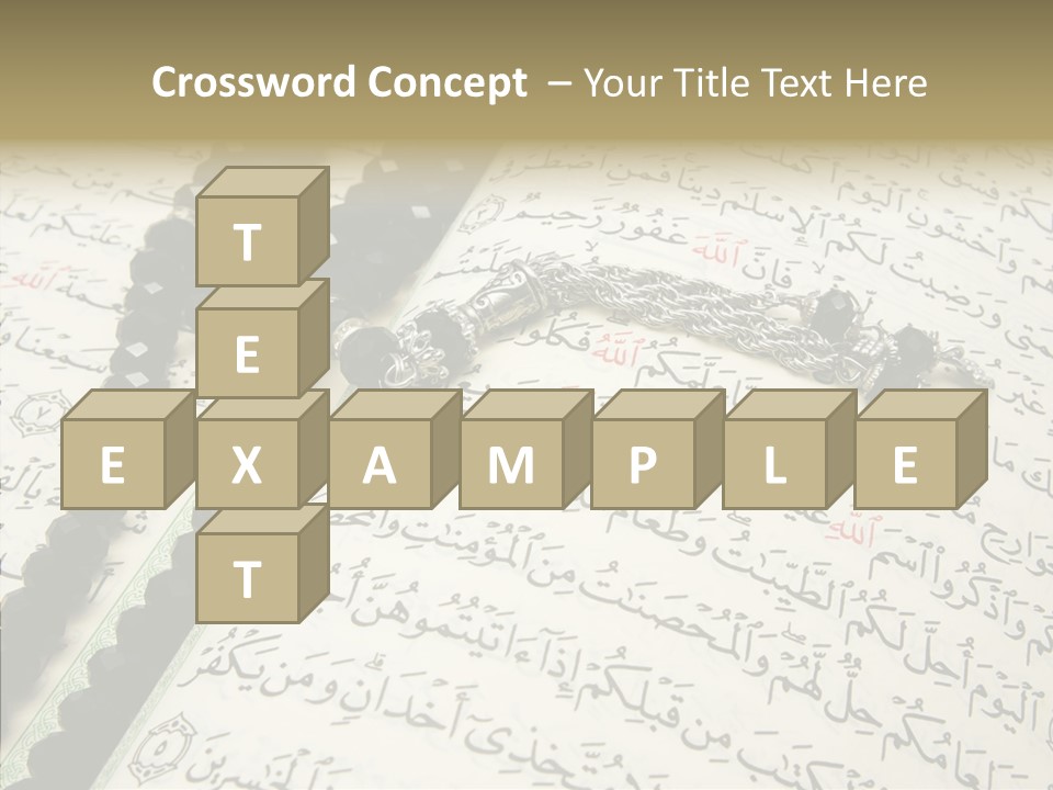 Arabic Light Ramadan PowerPoint Template