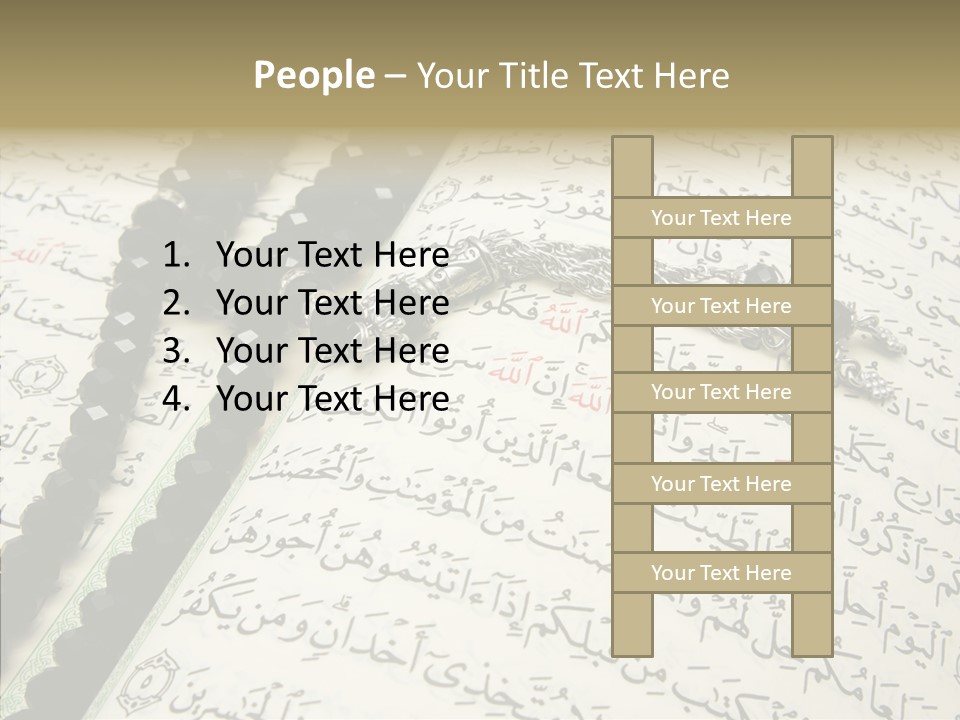 Arabic Light Ramadan PowerPoint Template