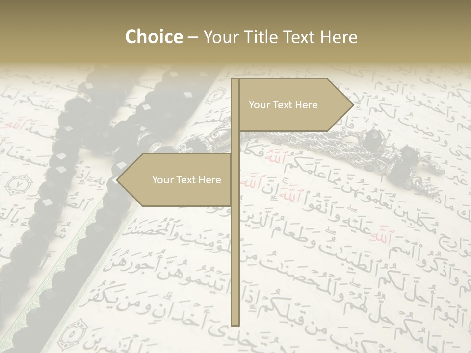 Arabic Light Ramadan PowerPoint Template