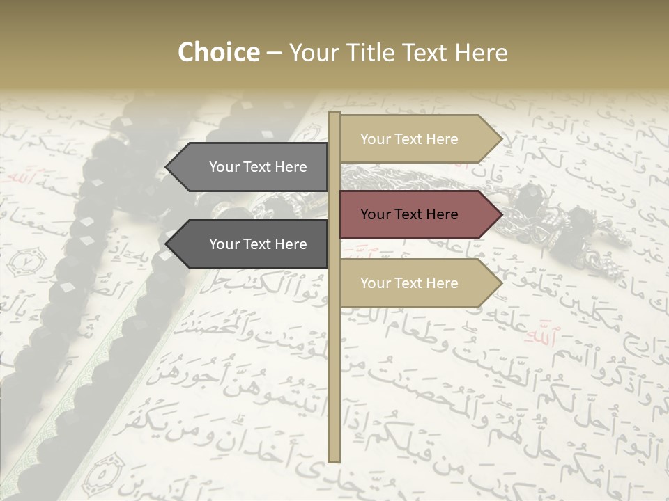 Arabic Light Ramadan PowerPoint Template