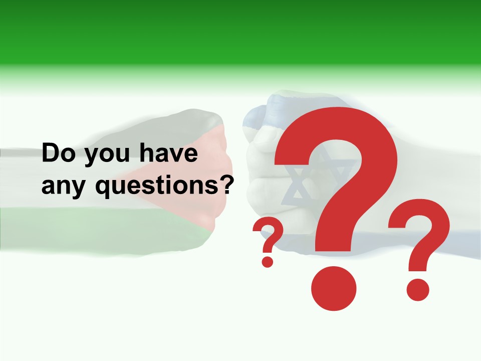 Israel Arm War PowerPoint Template