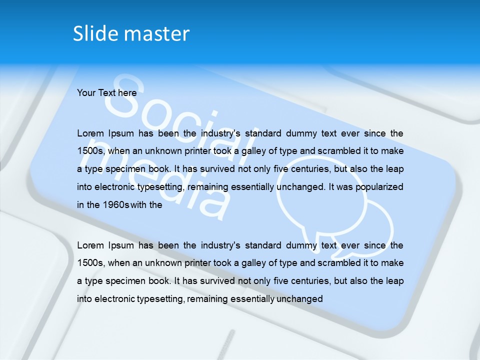 Fingerprint Letter Communication PowerPoint Template