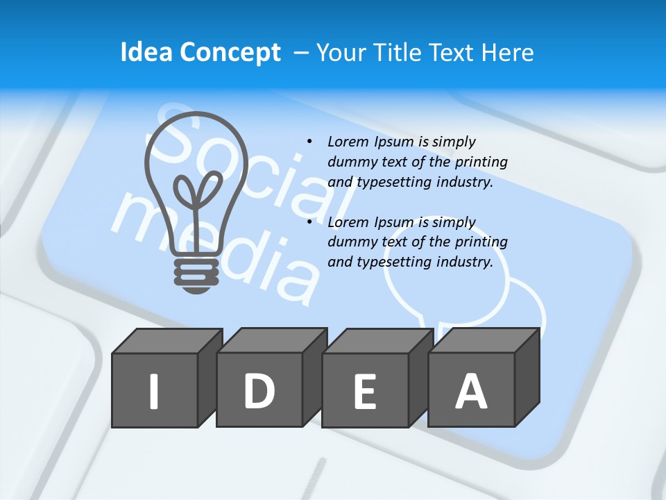 Fingerprint Letter Communication PowerPoint Template