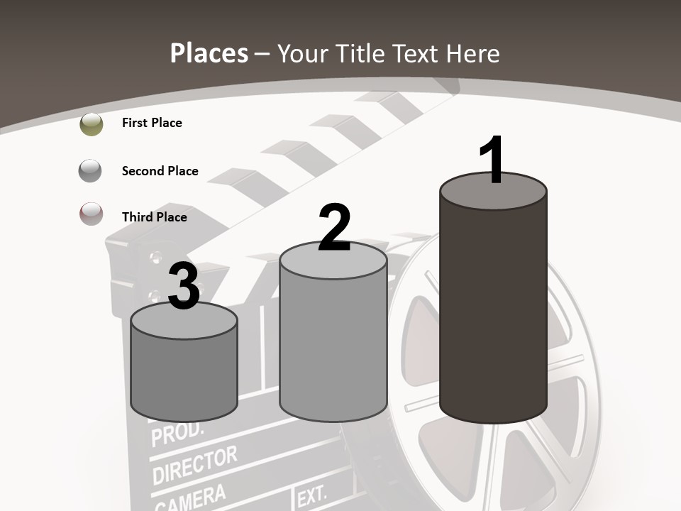 Cinema Camera Objects PowerPoint Template