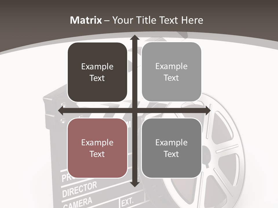 Cinema Camera Objects PowerPoint Template