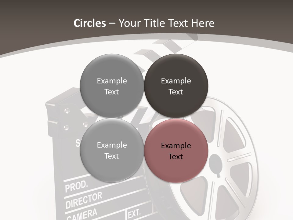 Cinema Camera Objects PowerPoint Template