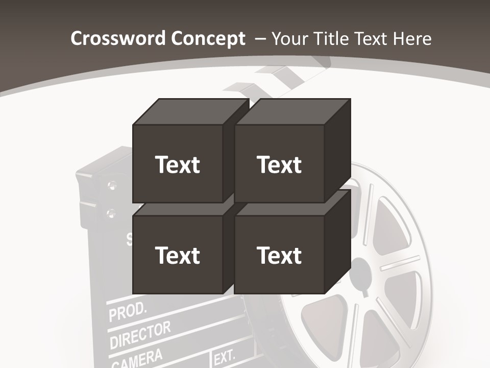 Cinema Camera Objects PowerPoint Template