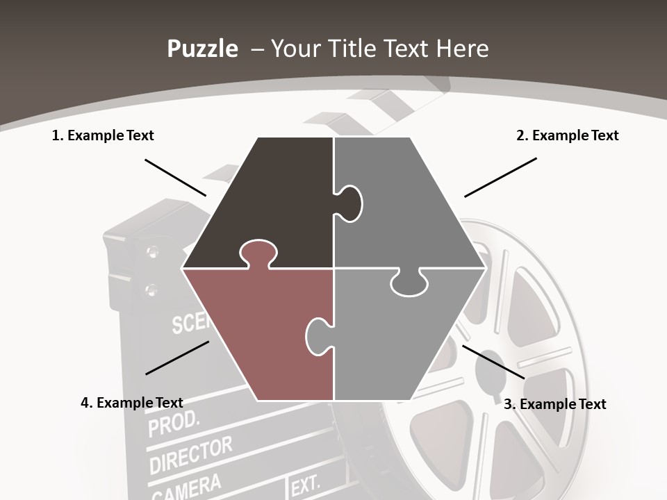Cinema Camera Objects PowerPoint Template
