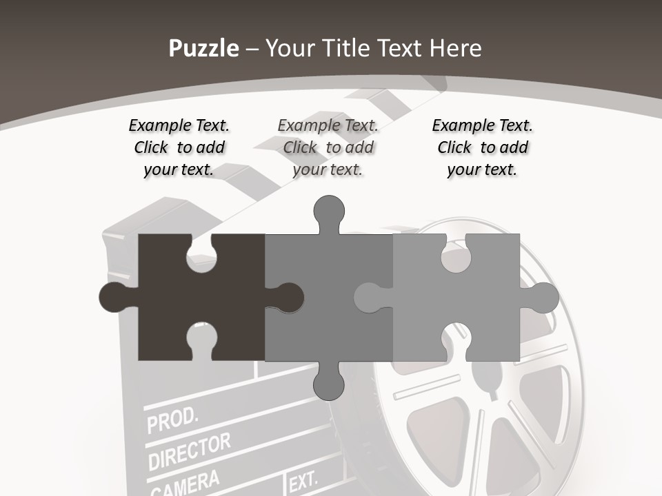 Cinema Camera Objects PowerPoint Template