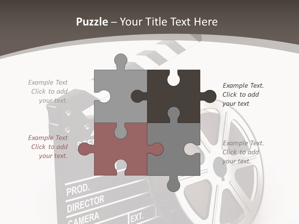 Cinema Camera Objects PowerPoint Template