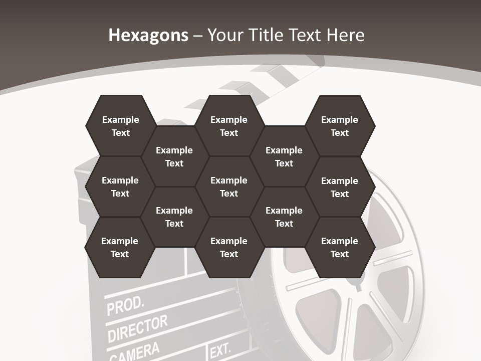 Cinema Camera Objects PowerPoint Template