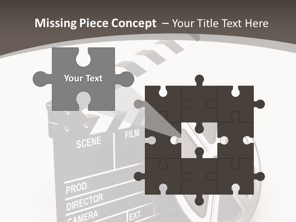 Cinema Camera Objects PowerPoint Template